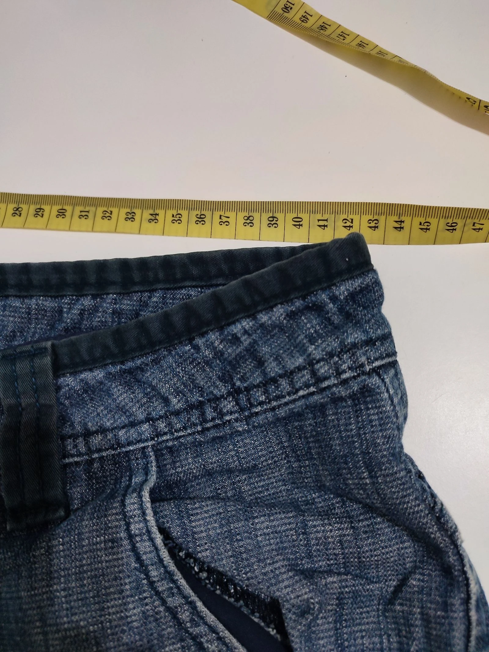 Bershka blauwe denim cargo shorts met zakken – photo 4